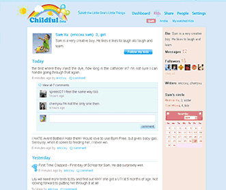 國(guó)外育兒微博網(wǎng)站設(shè)計(jì)